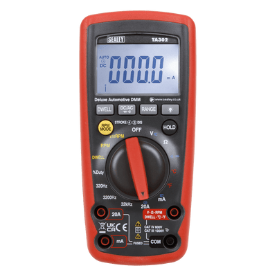 Sealey TA302 Digital Automotive Analyser 12 - Function with Inductive Coupler - TA302 - Sealey Tools UK - Trade Counter Direct