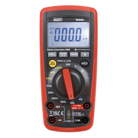 Sealey TA302 Digital Automotive Analyser 12 - Function with Inductive Coupler - TA302 - Sealey Tools UK - Trade Counter Direct