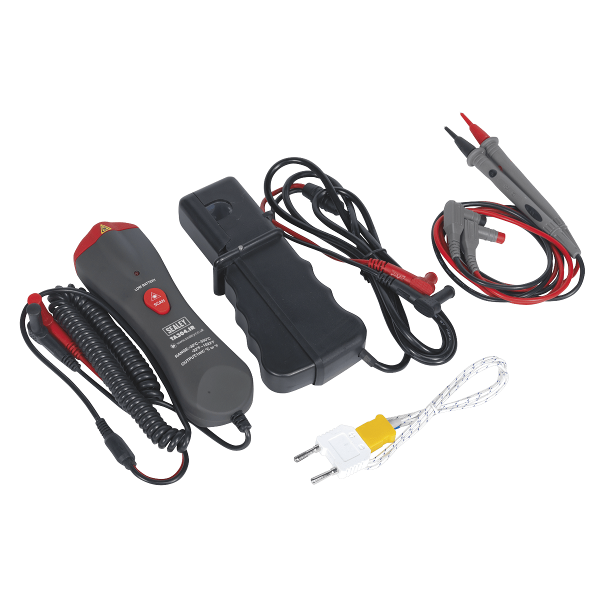 Sealey TA304 15-Function Digital Automotive Multimeter with Inductive Coupler/Infrared Temperature Probe - TA304 - Sealey Tools UK - Trade Counter Direct