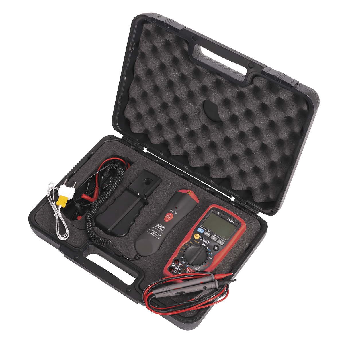Sealey TA304 15-Function Digital Automotive Multimeter with Inductive Coupler/Infrared Temperature Probe - TA304 - Sealey Tools UK - Trade Counter Direct