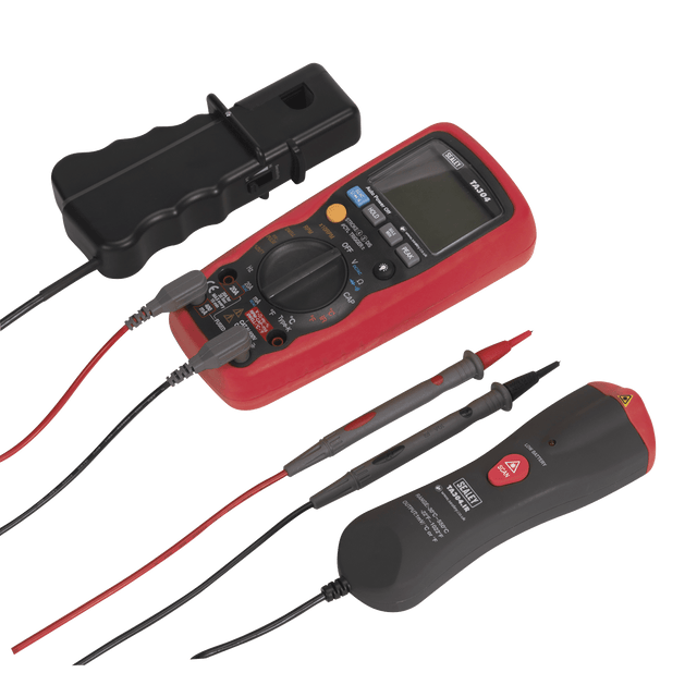 Sealey TA304 15-Function Digital Automotive Multimeter with Inductive Coupler/Infrared Temperature Probe - TA304 - Sealey Tools UK - Trade Counter Direct
