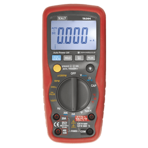 Sealey TA304 15-Function Digital Automotive Multimeter with Inductive Coupler/Infrared Temperature Probe - TA304 - Sealey Tools UK - Trade Counter Direct