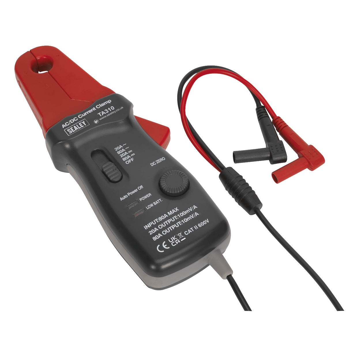 Sealey TA310 Current Clamp AC/DC 20A/80A 12mm - TA310 - Sealey Tools UK - Trade Counter Direct