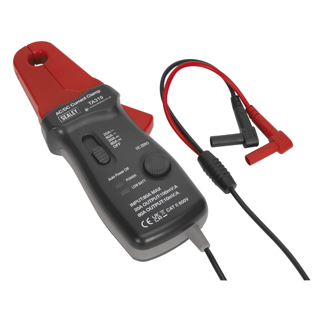 Sealey TA310 Current Clamp AC/DC 20A/80A 12mm - TA310 - Sealey Tools UK - Trade Counter Direct