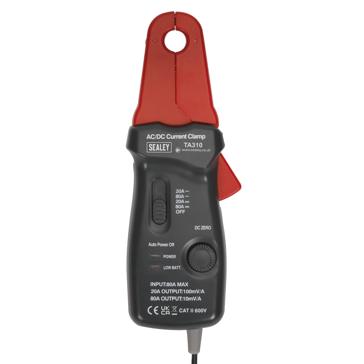 Sealey TA310 Current Clamp AC/DC 20A/80A 12mm - TA310 - Sealey Tools UK - Trade Counter Direct