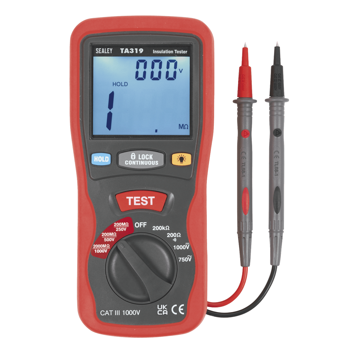 Sealey TA319 Digital Insulation Tester - TA319 - Sealey Tools UK - Trade Counter Direct