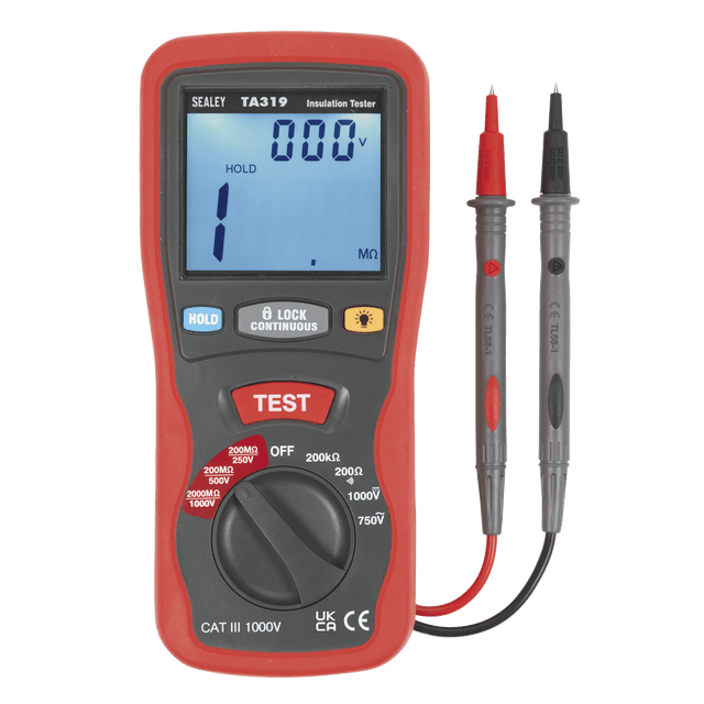 Sealey TA319 Digital Insulation Tester - TA319 - Sealey Tools UK - Trade Counter Direct