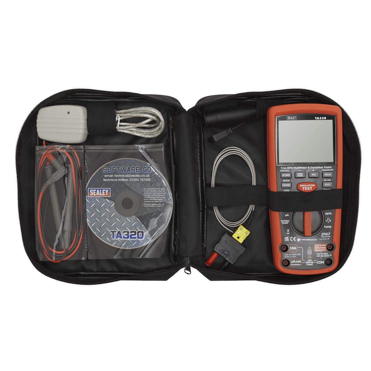 Sealey TA320 Digital Automotive Multimeter/Insulation Tester for Hybrid/Electric Vehicles - TA320 - Sealey Tools UK - Trade Counter Direct