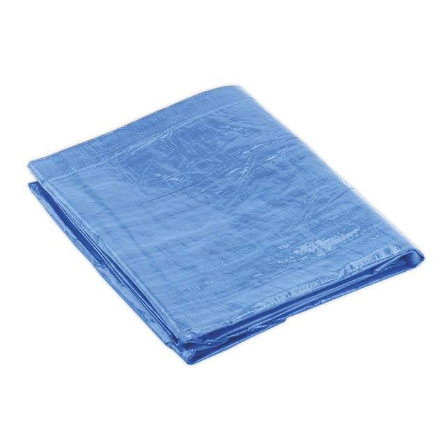 Sealey TARP1216 Tarpaulin 3.66 x 4.88m Blue - TARP1216 - Sealey Tools UK - Trade Counter Direct