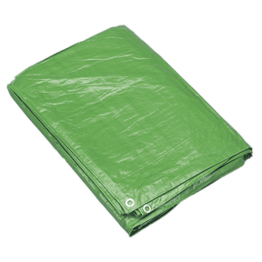 Sealey TARP810G Tarpaulin 2.44 x 3.05m Green - TARP810G - Sealey Tools UK - Trade Counter Direct