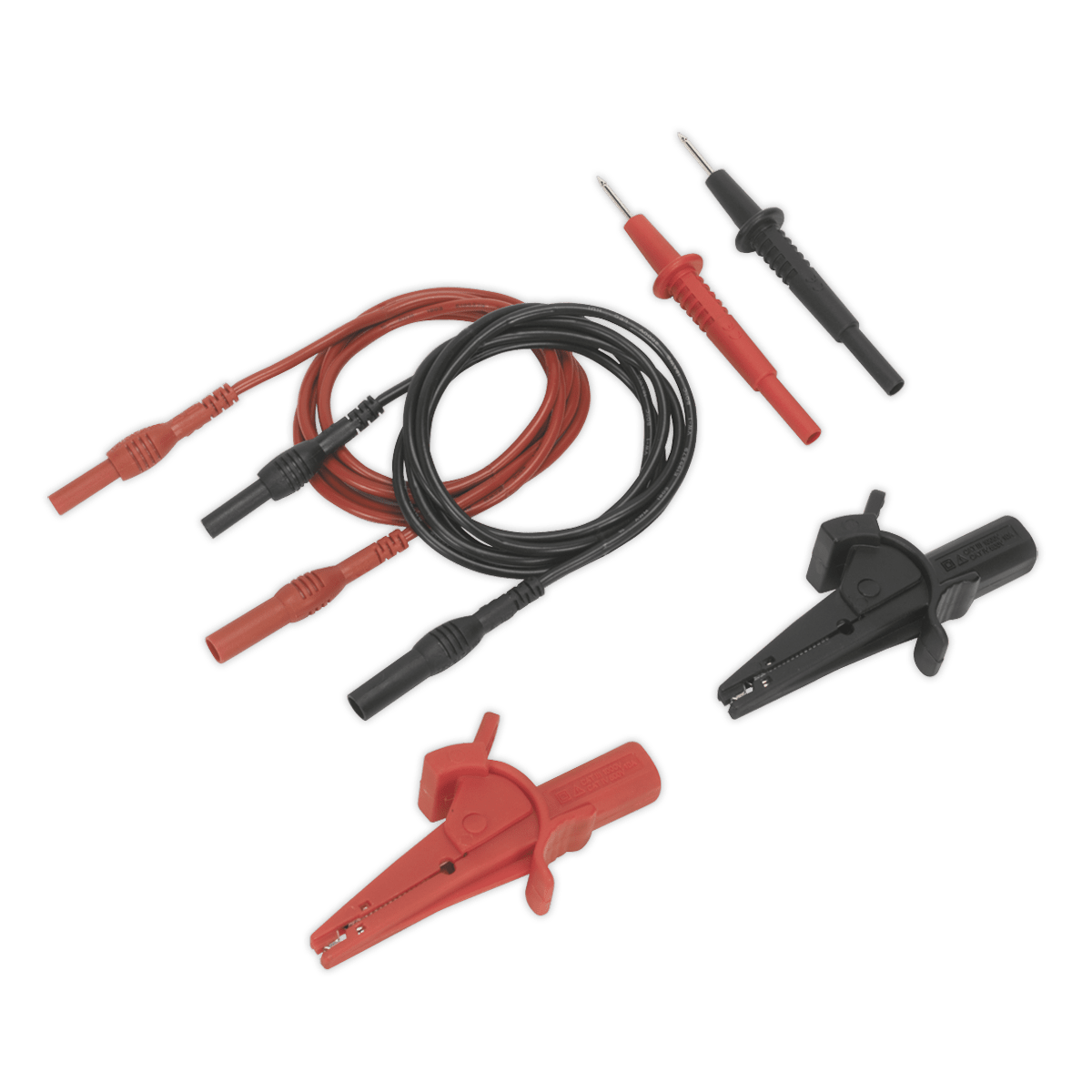 Sealey TATL Automotive Test Lead & Crocodile Clip Set 6pc - TATL - Sealey Tools UK - Trade Counter Direct