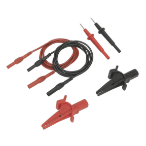 Sealey TATL Automotive Test Lead & Crocodile Clip Set 6pc - TATL - Sealey Tools UK - Trade Counter Direct