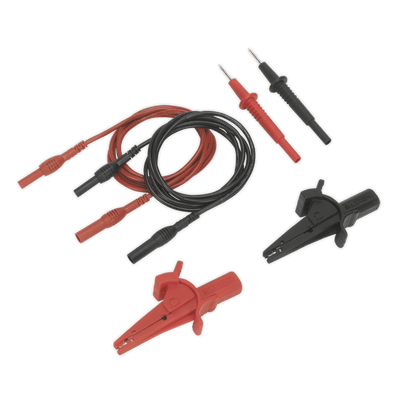 Sealey TATL Automotive Test Lead & Crocodile Clip Set 6pc - TATL - Sealey Tools UK - Trade Counter Direct