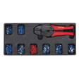 Sealey TBT16 Tool Tray with Ratchet Crimper & 325 Assorted Insulated Terminal Set - TBT16 - Sealey Tools UK - Trade Counter Direct