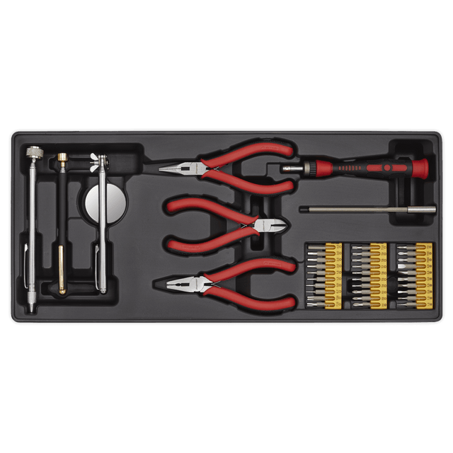 Sealey TBT17 Tool Tray with Precision & Pick - Up Tool Set 38pc - TBT17 - Sealey Tools UK - Trade Counter Direct