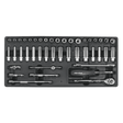 Sealey TBT19 Tool Tray with Socket Set 43pc 1/4"Sq Drive - TBT19 - Sealey Tools UK - Trade Counter Direct