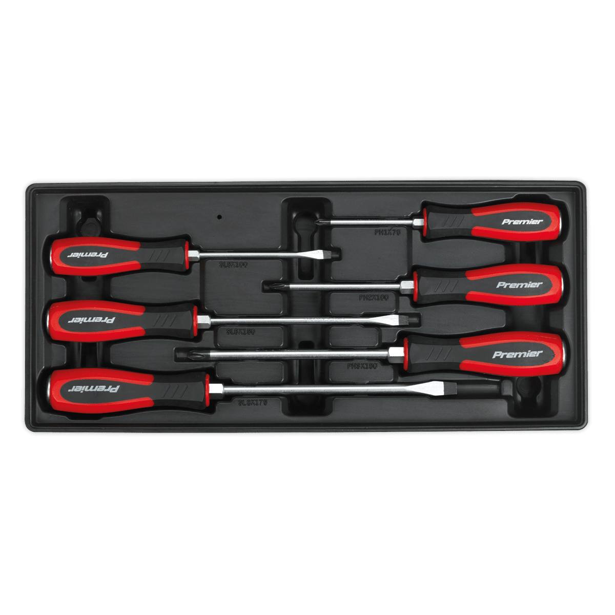 Sealey TBT29 Tool Tray with Hammer - Thru Screwdriver Set 6pc - TBT29 - Sealey Tools UK - Trade Counter Direct