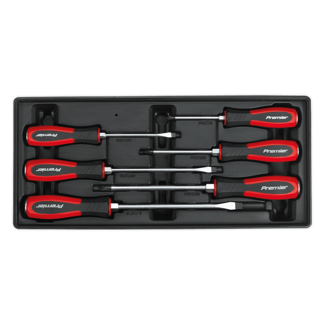 Sealey TBT29 Tool Tray with Hammer - Thru Screwdriver Set 6pc - TBT29 - Sealey Tools UK - Trade Counter Direct