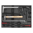 Sealey TBT30 Tool Tray with Pry Bar, Hammer & Hacksaw Set 6pc - TBT30 - Sealey Tools UK - Trade Counter Direct