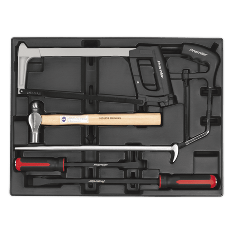 Sealey TBT30 Tool Tray with Pry Bar, Hammer & Hacksaw Set 6pc - TBT30 - Sealey Tools UK - Trade Counter Direct