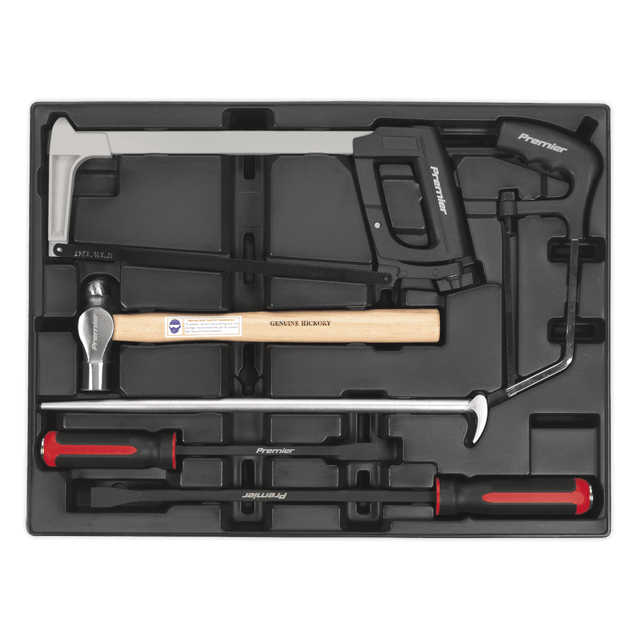 Sealey TBT30 Tool Tray with Pry Bar, Hammer & Hacksaw Set 6pc - TBT30 - Sealey Tools UK - Trade Counter Direct