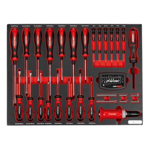 Sealey TBTP04 Tool Tray with Screwdriver Set 72pc - TBTP04 - Sealey Tools UK - Trade Counter Direct