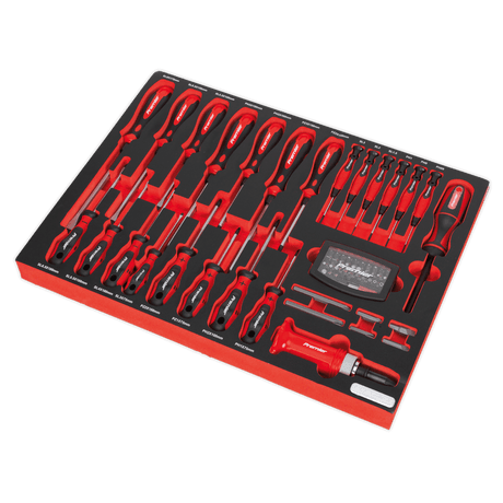 Sealey TBTP04 Tool Tray with Screwdriver Set 72pc - TBTP04 - Sealey Tools UK - Trade Counter Direct