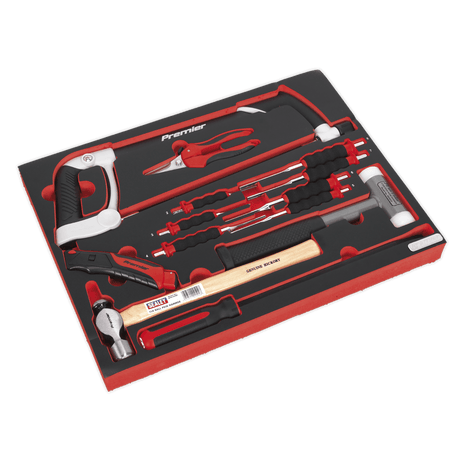 Sealey TBTP06UK Tool Tray with Hacksaw, Hammers & Punches 13pc - TBTP06UK - Sealey Tools UK - Trade Counter Direct