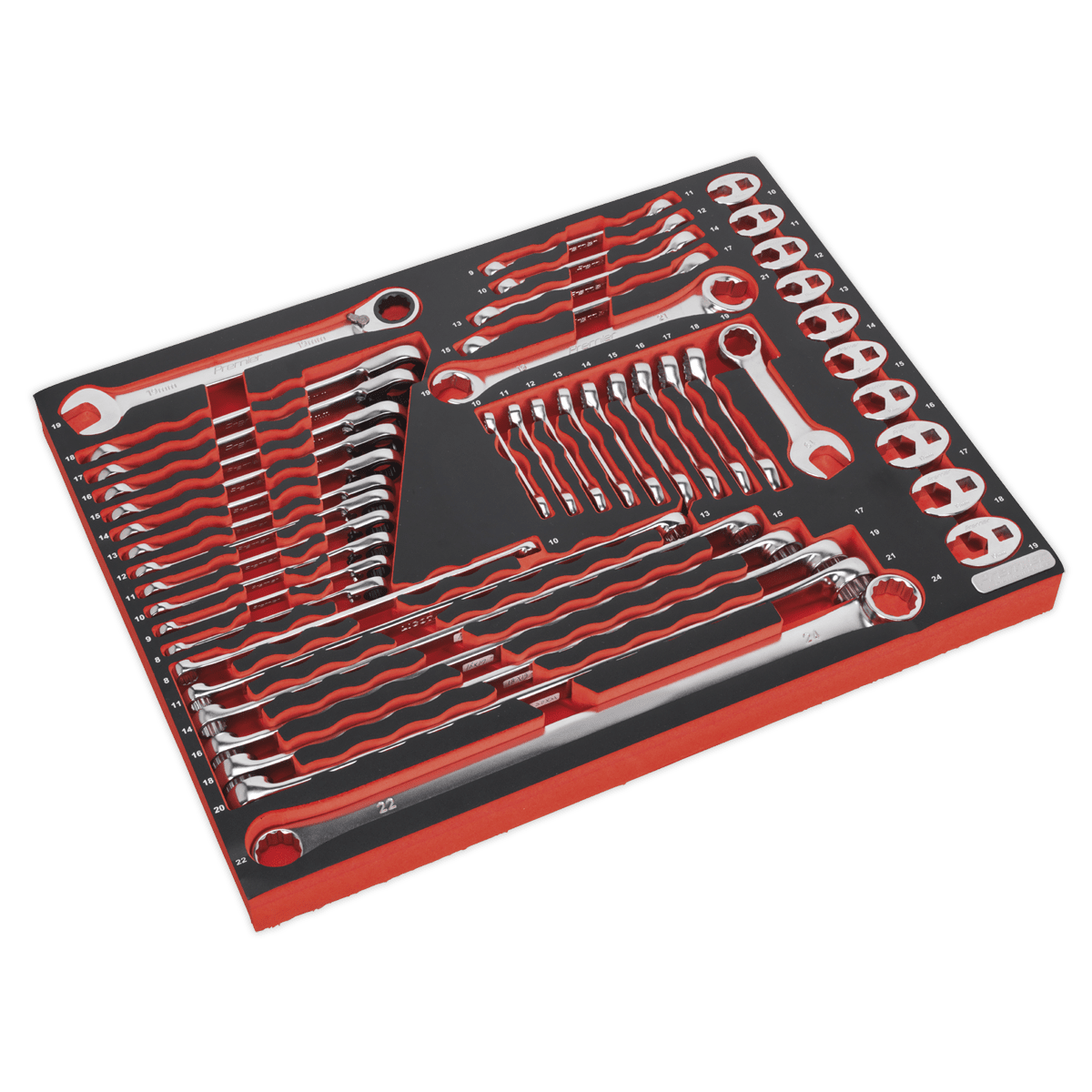 Sealey TBTP11 Tool Tray with Specialised Spanner Set 44pc - TBTP11 - Sealey Tools UK - Trade Counter Direct