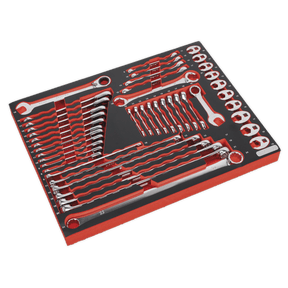 Sealey TBTP11 Tool Tray with Specialised Spanner Set 44pc - TBTP11 - Sealey Tools UK - Trade Counter Direct