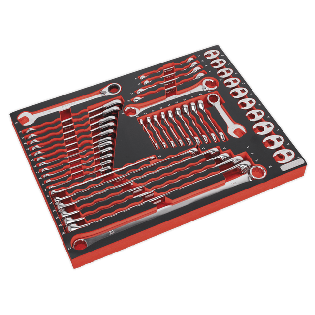 Sealey TBTP11 Tool Tray with Specialised Spanner Set 44pc - TBTP11 - Sealey Tools UK - Trade Counter Direct