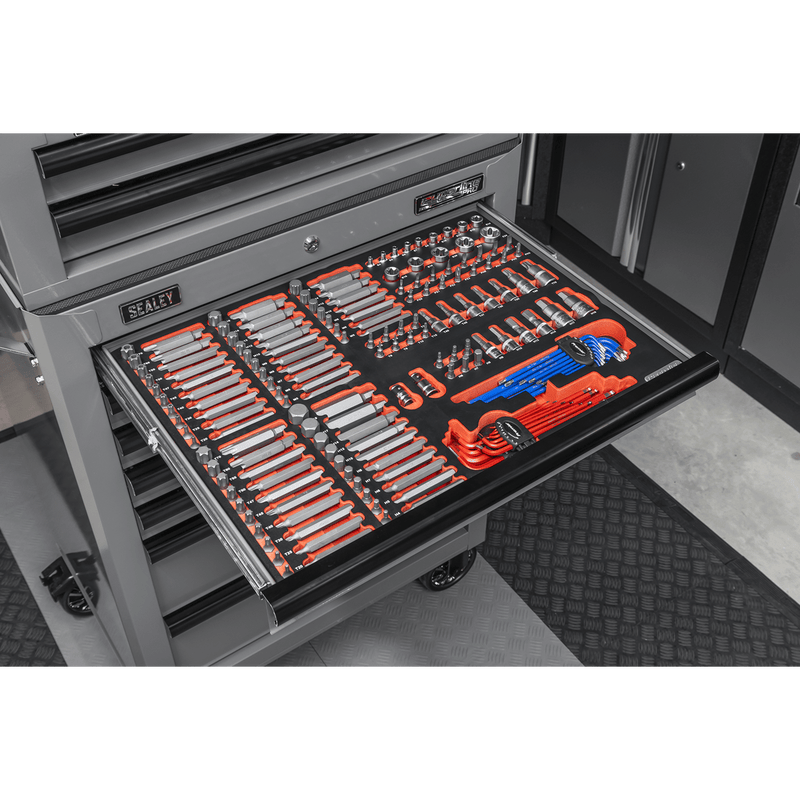 Sealey TBTPCOMBO6 Superline PRO® Tool Chest Combination 14 Drawer with 446pc Tool Kit - Grey - TBTPCOMBO6 - Sealey Tools UK - Trade Counter Direct