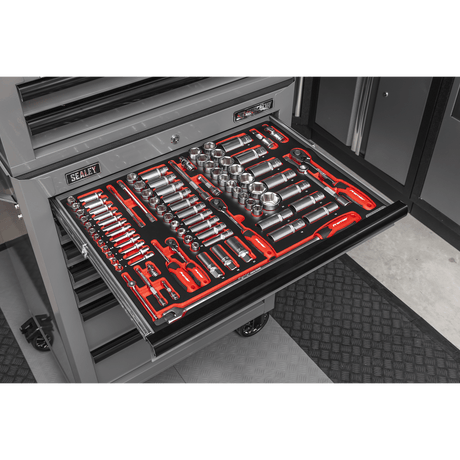 Sealey TBTPCOMBO6 Superline PRO® Tool Chest Combination 14 Drawer with 446pc Tool Kit - Grey - TBTPCOMBO6 - Sealey Tools UK - Trade Counter Direct