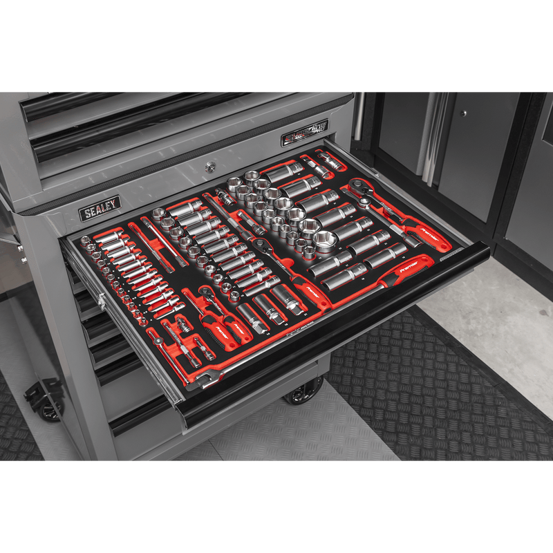 Sealey TBTPCOMBO6 Superline PRO® Tool Chest Combination 14 Drawer with 446pc Tool Kit - Grey - TBTPCOMBO6 - Sealey Tools UK - Trade Counter Direct