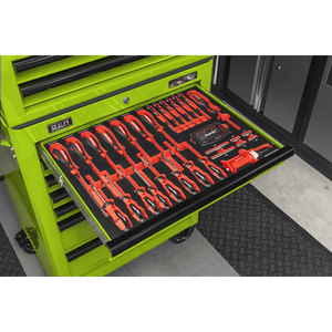 Sealey TBTPCOMBO7 Superline PRO® Tool Chest Combination 14 Drawer with 446pc Tool Kit - Green - TBTPCOMBO7 - Sealey Tools UK - Trade Counter Direct