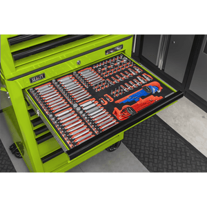 Sealey TBTPCOMBO7 Superline PRO® Tool Chest Combination 14 Drawer with 446pc Tool Kit - Green - TBTPCOMBO7 - Sealey Tools UK - Trade Counter Direct