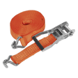 Sealey TD5006J Ratchet Tie Down 50mm x 6m Polyester Webbing 5000kg Breaking Strength - TD5006J - Sealey Tools UK - Trade Counter Direct
