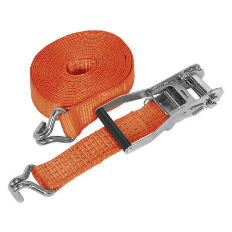 Sealey TD5006J Ratchet Tie Down 50mm x 6m Polyester Webbing 5000kg Breaking Strength - TD5006J - Sealey Tools UK - Trade Counter Direct