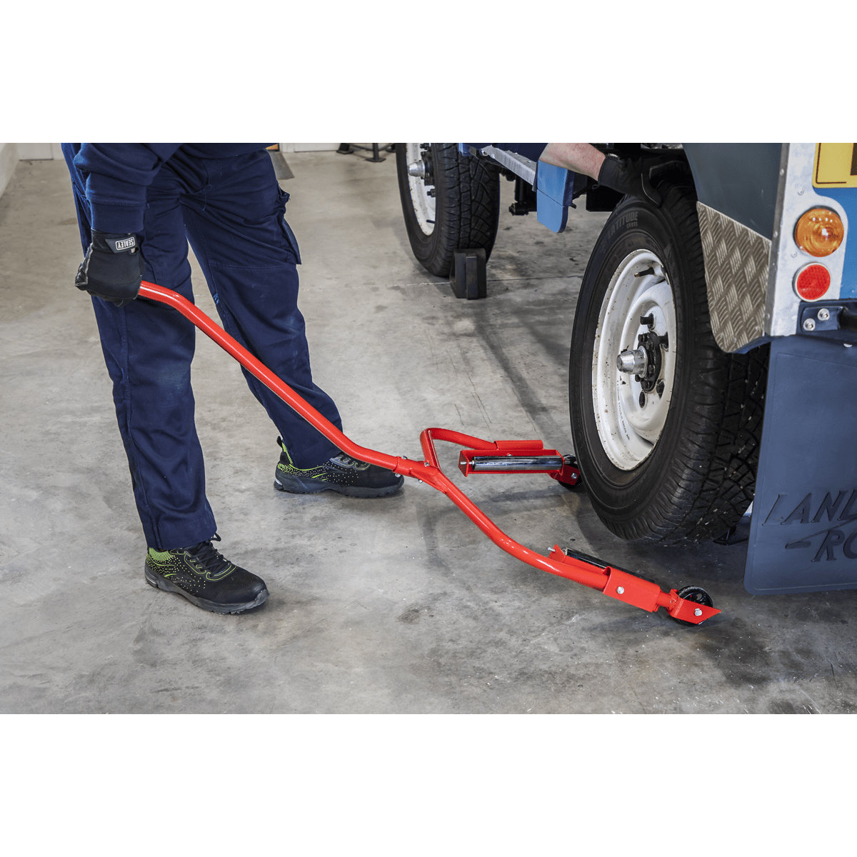 Sealey TH002 Wheel & Tyre Handling Dolly 127kg Capacity - TH002 - Sealey Tools UK - Trade Counter Direct