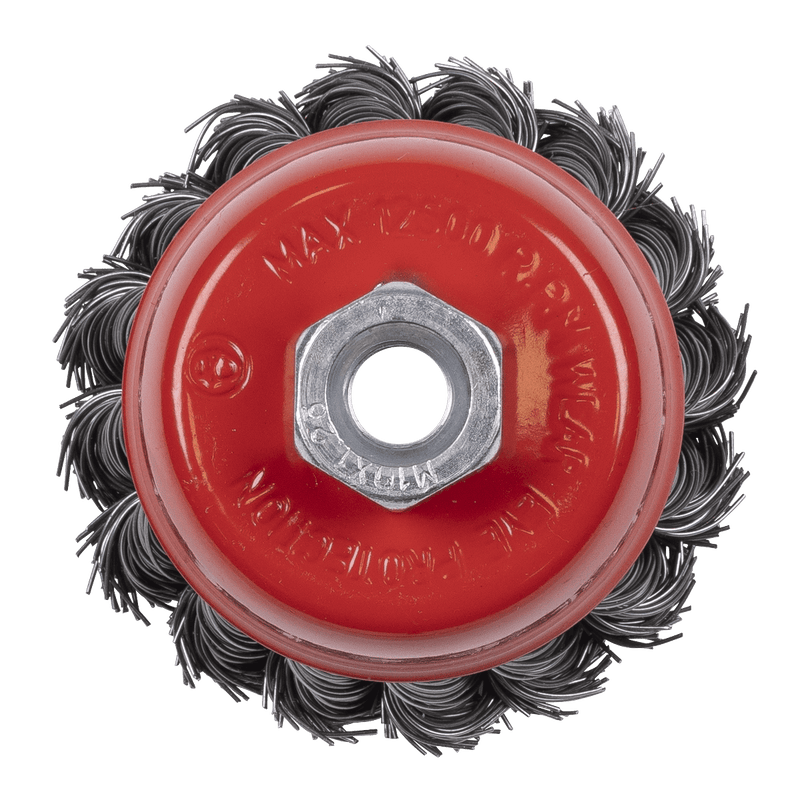 Sealey TKCB652 65mm Twist Knot Wire Cup Brush M10 x 1.25mm - TKCB652 - Sealey Tools UK - Trade Counter Direct