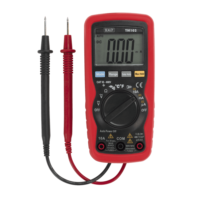 Sealey TM102 8-Function Professional Auto-Ranging Digital Multimeter - TM102 - Sealey Tools UK - Trade Counter Direct