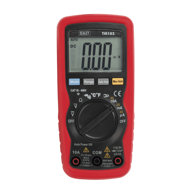 Sealey TM102 8-Function Professional Auto-Ranging Digital Multimeter - TM102 - Sealey Tools UK - Trade Counter Direct
