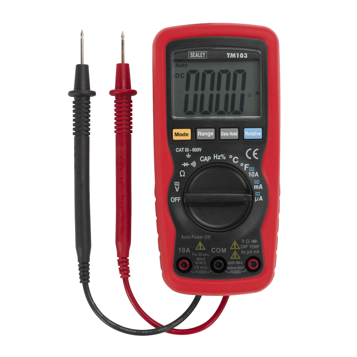 Sealey TM103 Professional Auto - Ranging Digital Multimeter - 11 - Function - TM103 - Sealey Tools UK - Trade Counter Direct
