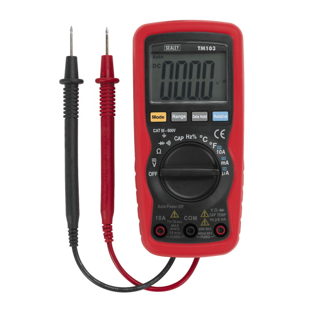 Sealey TM103 Professional Auto - Ranging Digital Multimeter - 11 - Function - TM103 - Sealey Tools UK - Trade Counter Direct
