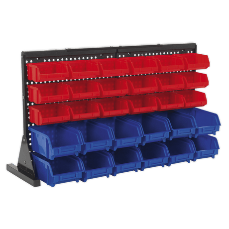 Sealey TPS1218 Bin Storage System Bench Mounting 30 Bins - TPS1218 - Sealey Tools UK - Trade Counter Direct