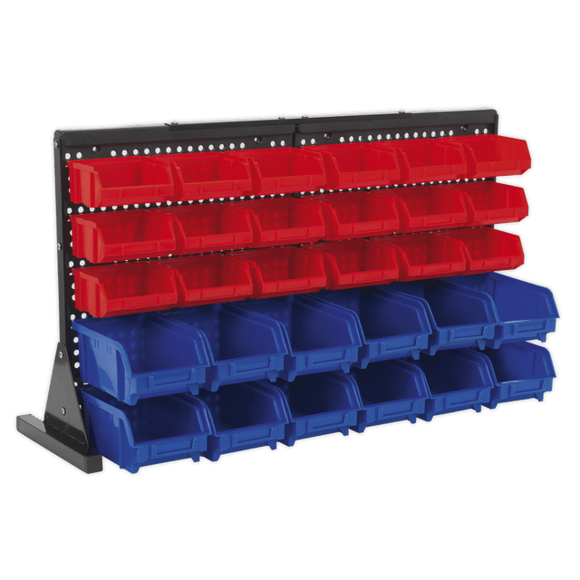 Sealey TPS1218 Bin Storage System Bench Mounting 30 Bins - TPS1218 - Sealey Tools UK - Trade Counter Direct