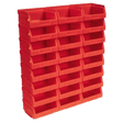 Sealey TPS124R Plastic Storage Bin 105 x 85 x 55mm, Red - Pack of 24 - TPS124R - Sealey Tools UK - Trade Counter Direct