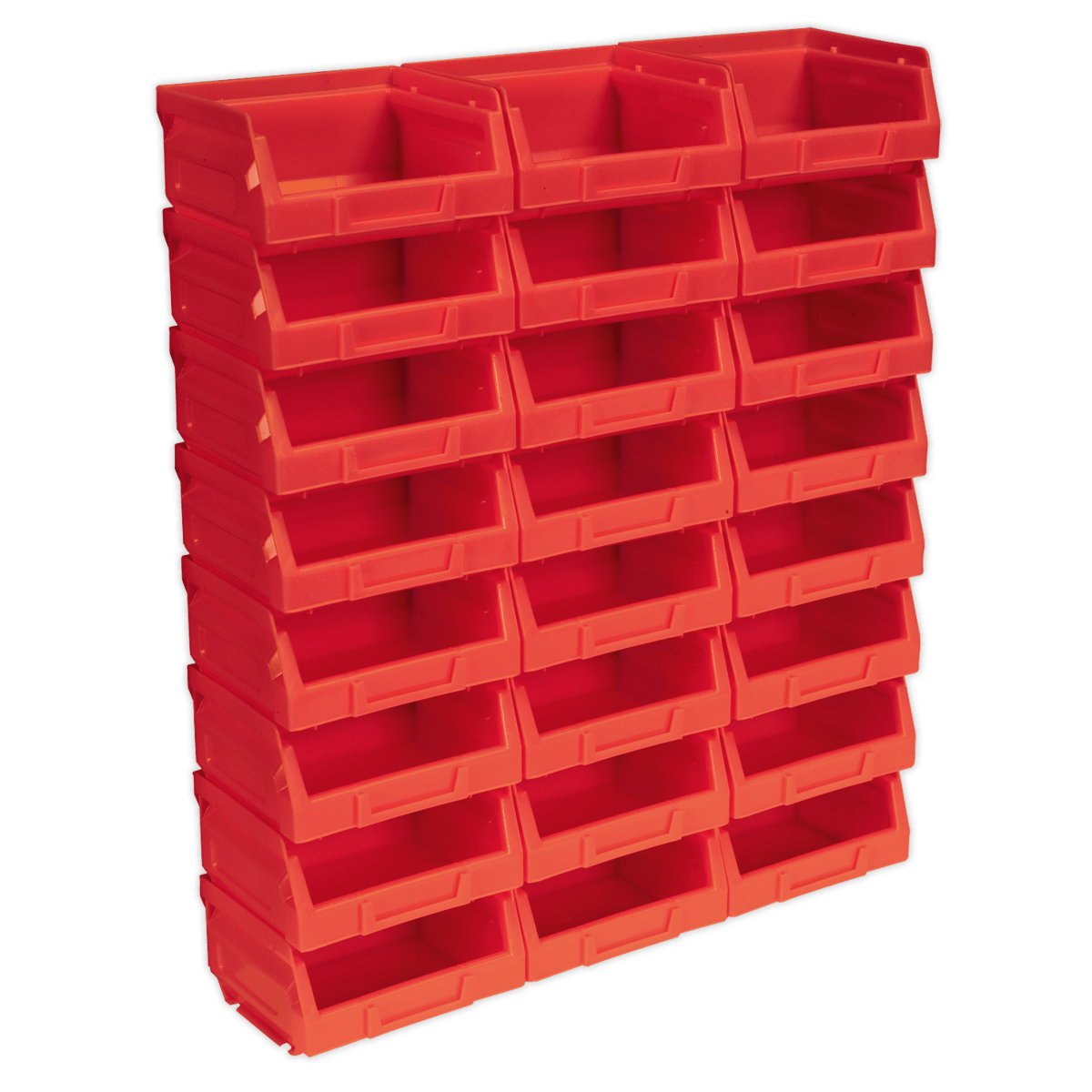 Sealey TPS124R Plastic Storage Bin 105 x 85 x 55mm, Red - Pack of 24 - TPS124R - Sealey Tools UK - Trade Counter Direct