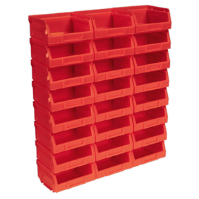 Sealey TPS124R Plastic Storage Bin 105 x 85 x 55mm, Red - Pack of 24 - TPS124R - Sealey Tools UK - Trade Counter Direct