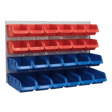 Sealey TPS132 Bin & Panel Combination 24 Bins - Red/Blue - TPS132 - Sealey Tools UK - Trade Counter Direct